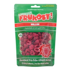 Frukost - Hallon – förpackning med frystorkade hallon