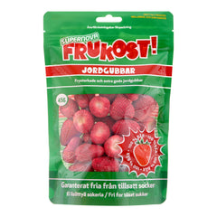Frukost - Jordgubbar – förpackning med frystorkade jordgubbar