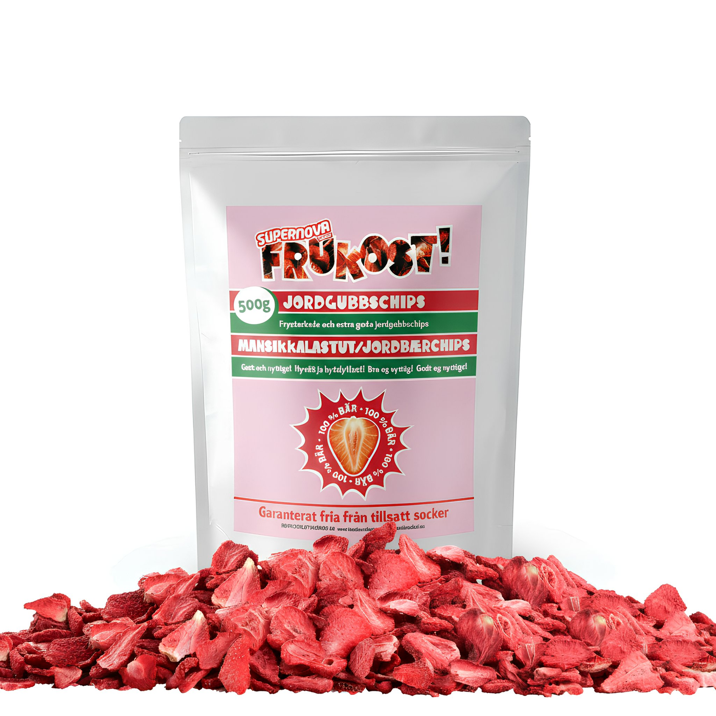 Morgenmad XL - Jordbærchips