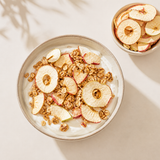 Serveringsförslag med frystorkat äpple