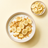 Serveringsförslag med frystorkad banan