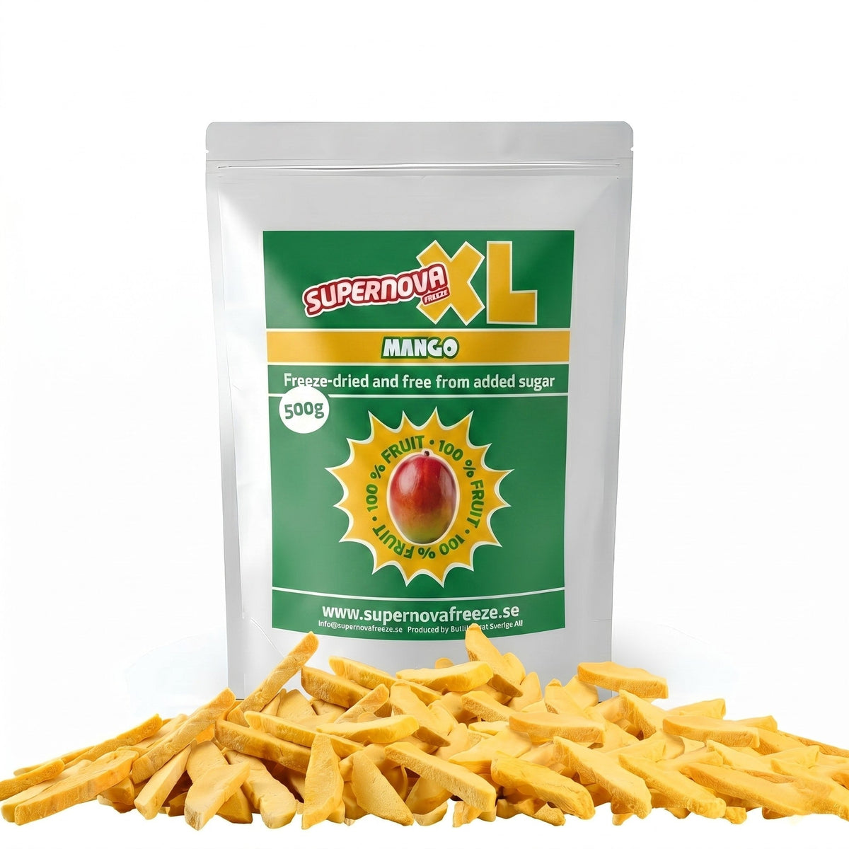 Supernova Freeze XL - Mango – förpackning med frystorkad mango